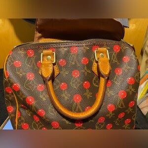 Louis Vuitton Cherry Patterned Satchel
